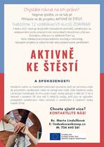 Leták Aktivně ke štěstí a spokojenosti